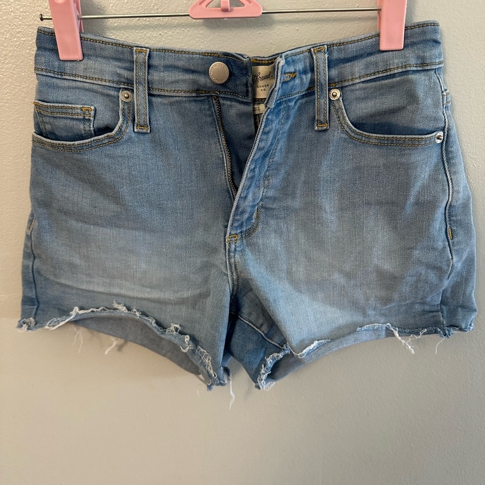 Universal Thread Blue Jean High Rise Midi Shorts- Size 2